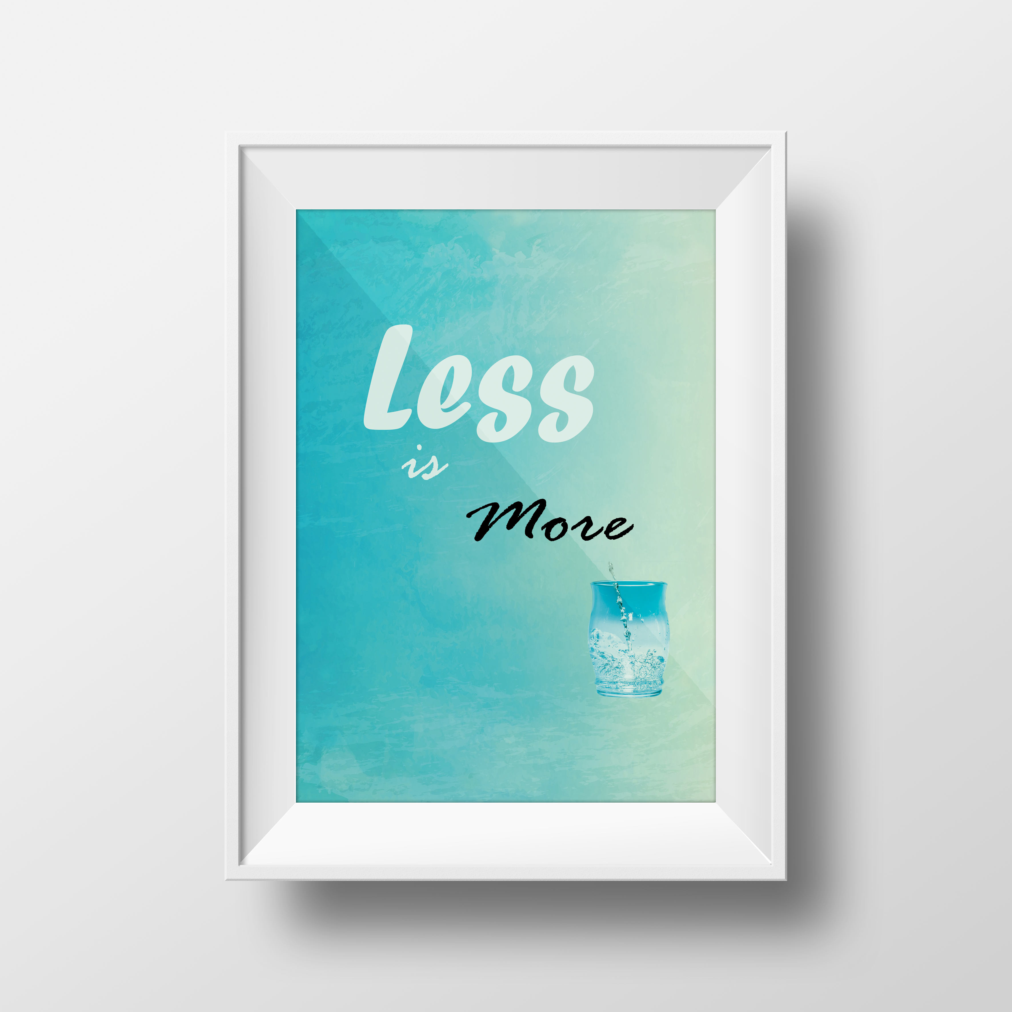 Less is more mockup