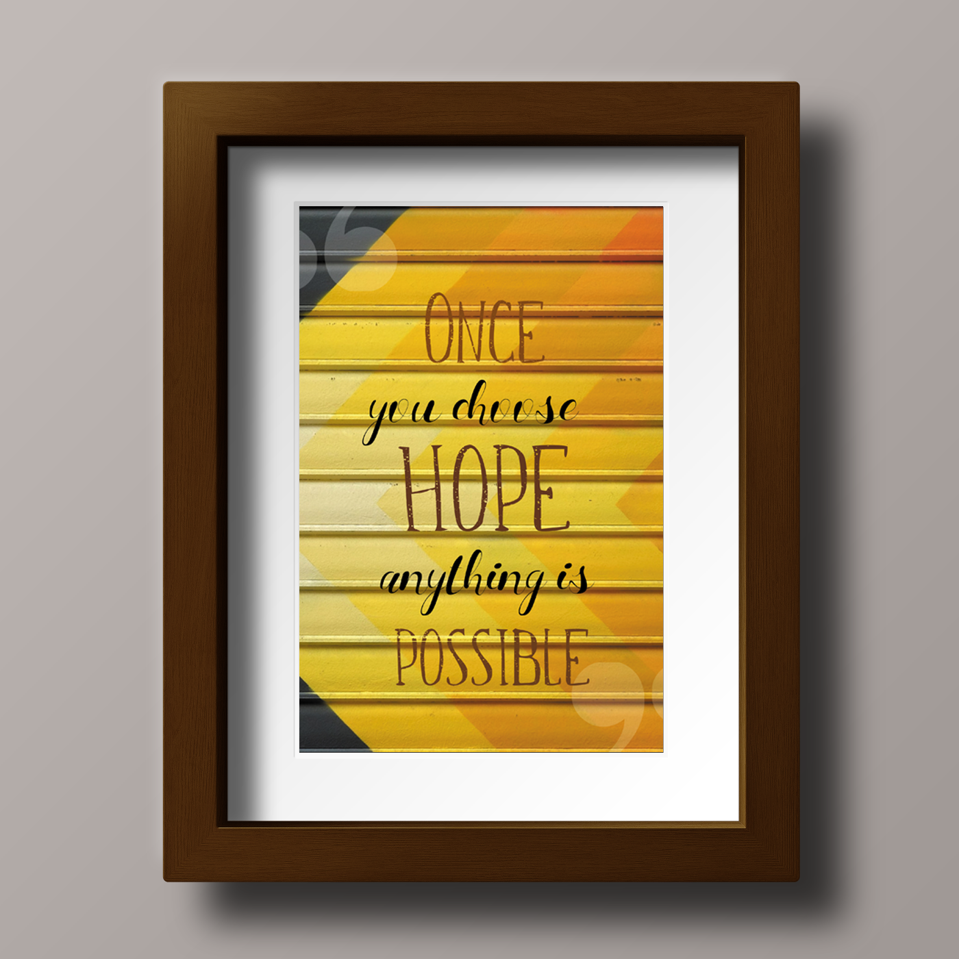 Wood Photo Frame - Once You Choose Hope - 2