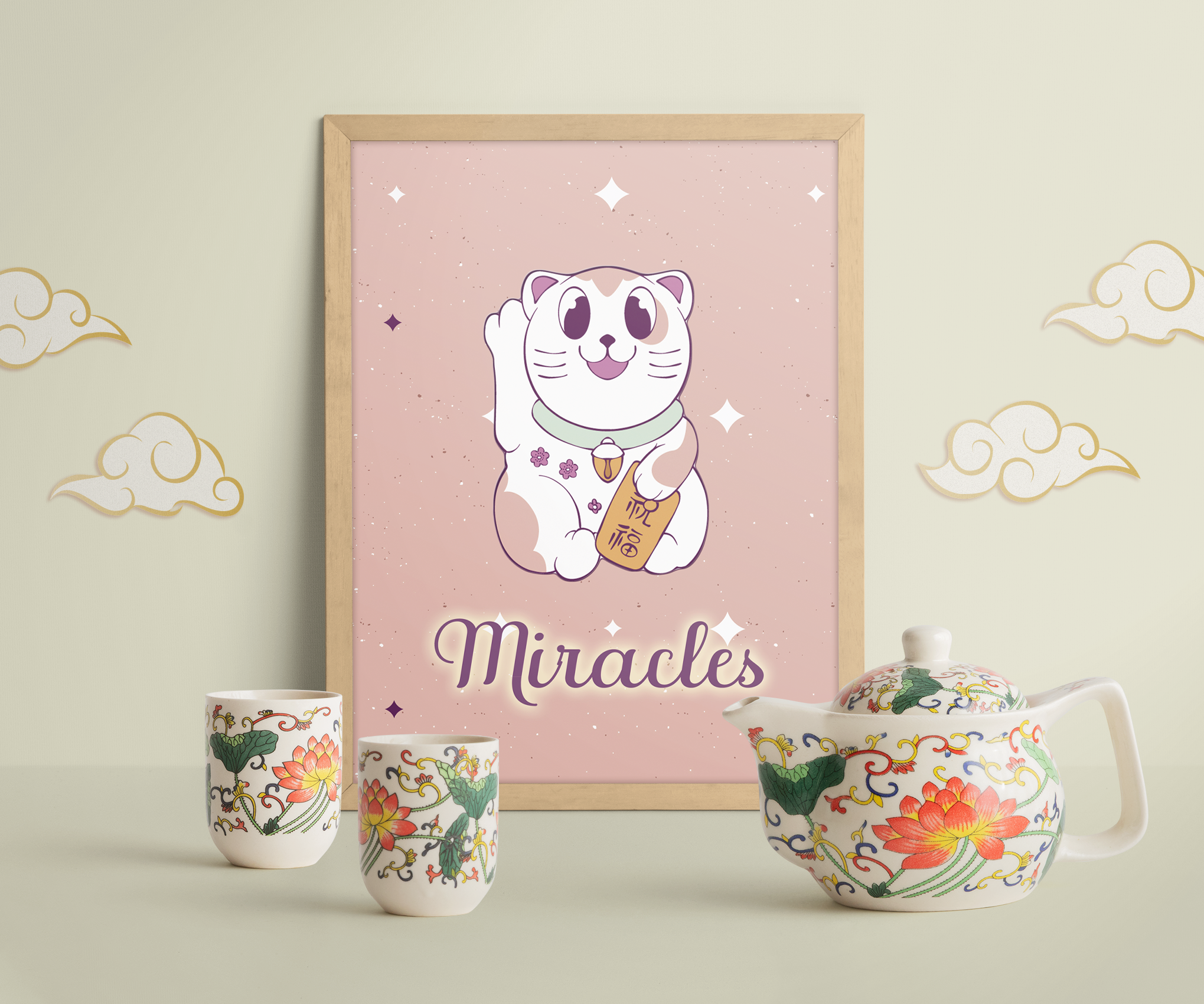 Lucky Cat 1 Miracles mockup_Chinese-New-Year-Poster-Frame-01-EP