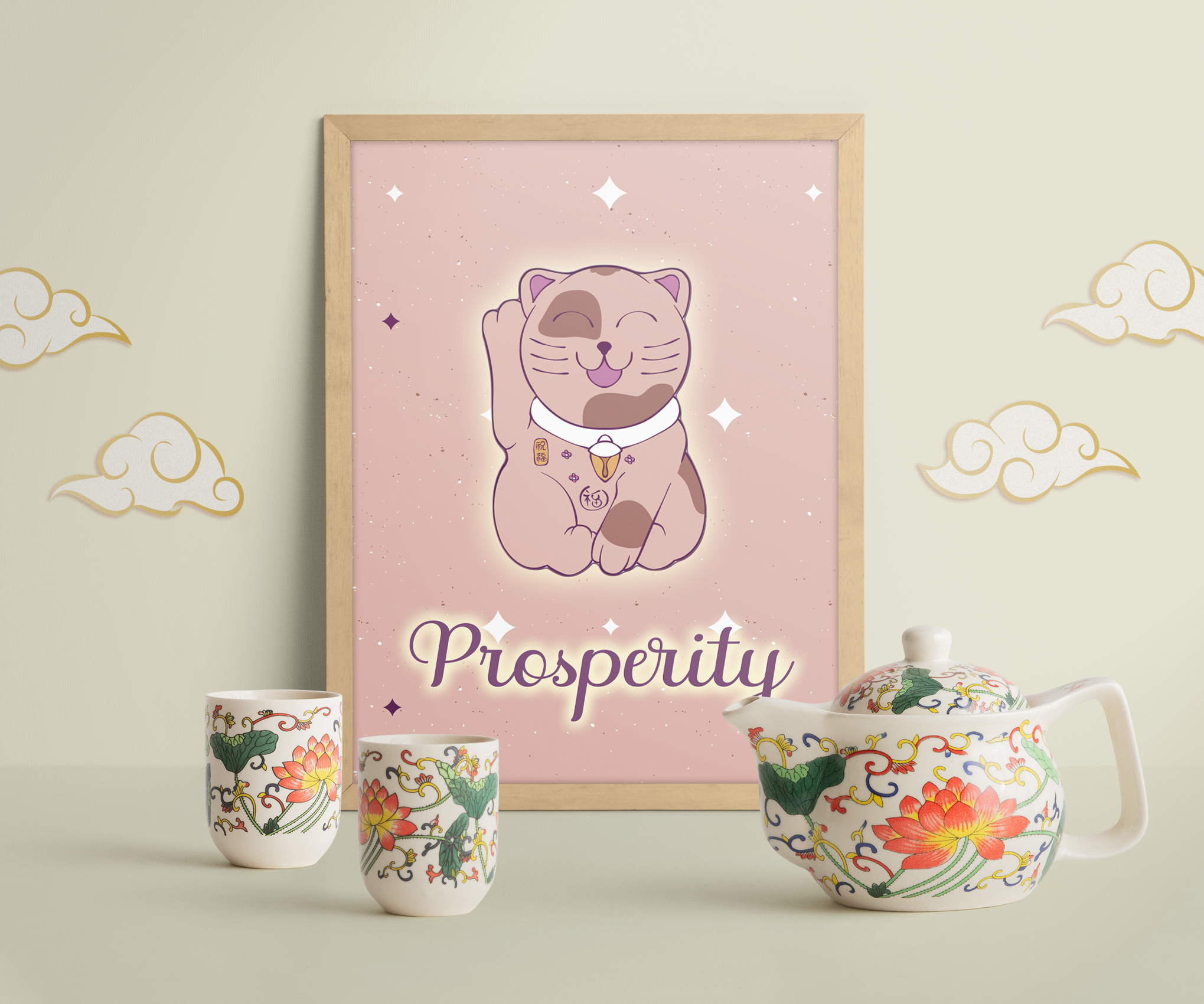 Lucky Cat 2 Prosperity mockup_Chinese-New-Year-Poster-Frame-01-EP