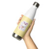 17oz (500ml) Stainless Steel Sport Water Bottle 💛 Japanese Lucky Cat, Yellow - Image 12