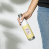 17oz (500ml) Stainless Steel Sport Water Bottle 💛 Japanese Lucky Cat, Yellow - Image 16