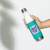 17oz (500ml) Stainless Steel Sport Water Bottle -- Smile It's A New Day 🌈 - Image 14
