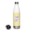 17oz (500ml) Stainless Steel Sport Water Bottle 💛 Japanese Lucky Cat, Yellow - Image 7