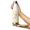 17oz (500ml) Stainless Steel Sport Water Bottle 💛 Japanese Lucky Cat, Yellow - Image 18